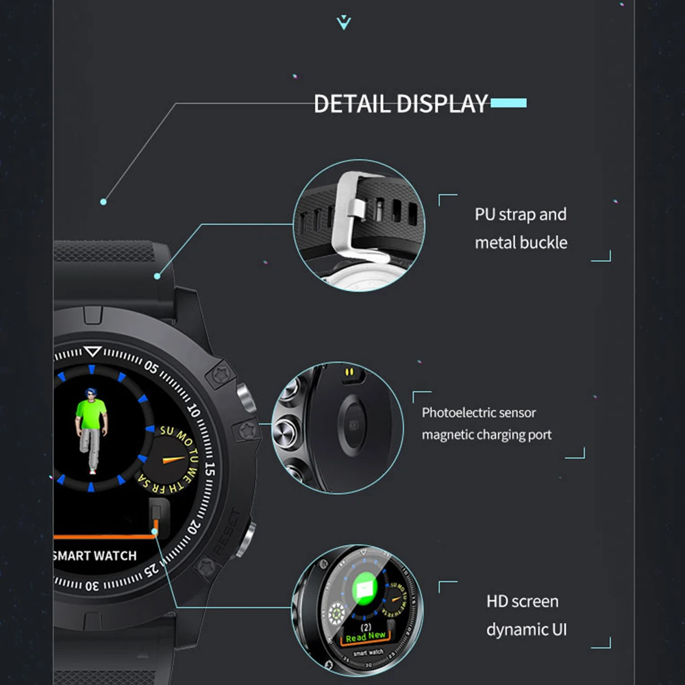 SW002 Смарт часы для мужчин монитор сердечного ритма Android IOS фитнес трекер Reloj Inteligent