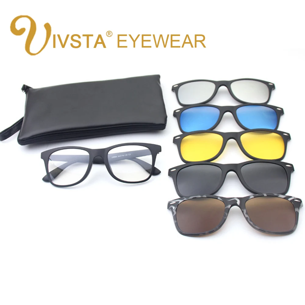 IVSTA Sunglasses Clip with bag Clip on Sunglasses Men Polarized Clips Custom