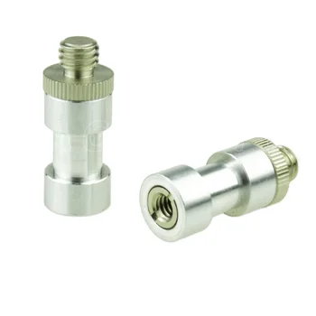 

3 in1, 1/4" to 3/8" Thread Screw Mount Adapter for Camera Tripod Monopod Flash Light Stand Photography Accessories(Pack 2) -715