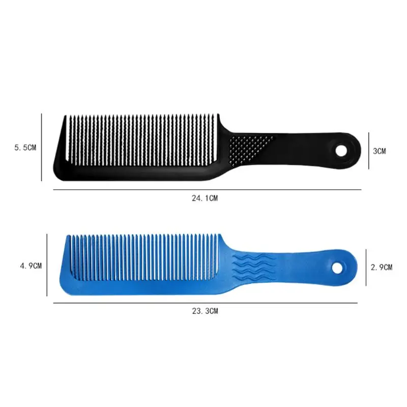Мода салон ультра тонкий волос резка парикмахерские волны зубы антистатические щетка для распутывания волос черный/синий