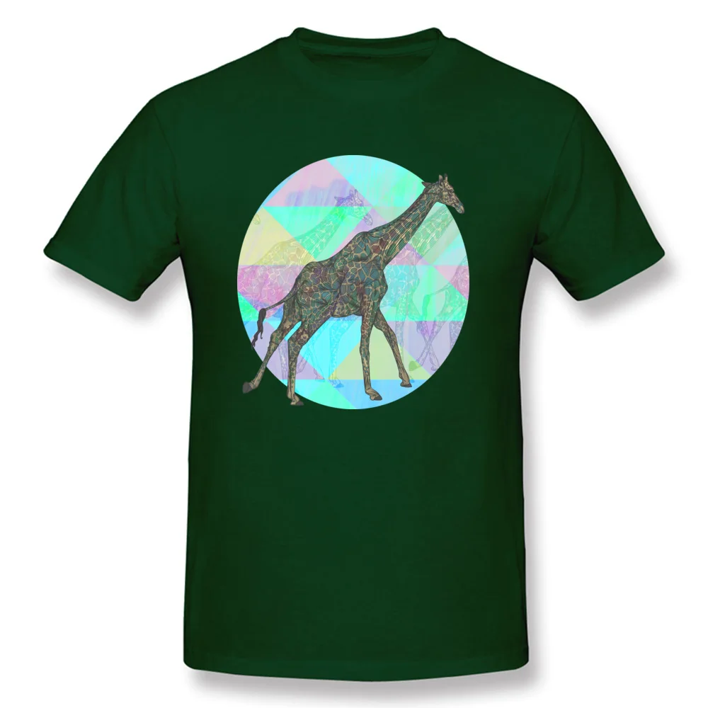 Design Giraffe Remix Men's Top T-shirts Family Labor Day Short Sleeve Crewneck Cotton Tees Design Tee Shirts Free Shipping Giraffe Remix dark