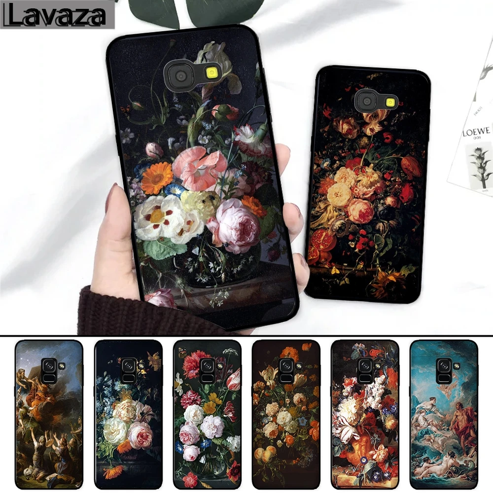 

Lavaza flower Butterfly In a Vase Silicone Case for Samsung A3 A5 A6 Plus A7 A8 A9 A10 A30 A40 A50 A70 J6 2018 A10S A30S A50S