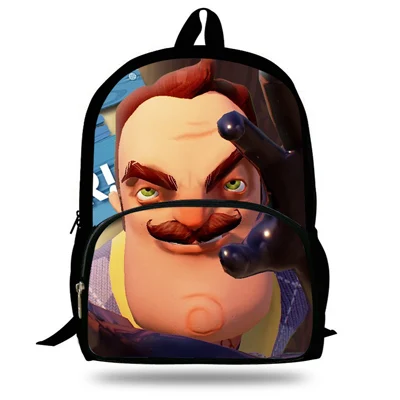 16-дюймовый Mochila Infantil игра Рюкзак Hello сосед сумка для Детский подарок мягкие рюкзаки для мужчин Для женщин сумки с узором для подростков