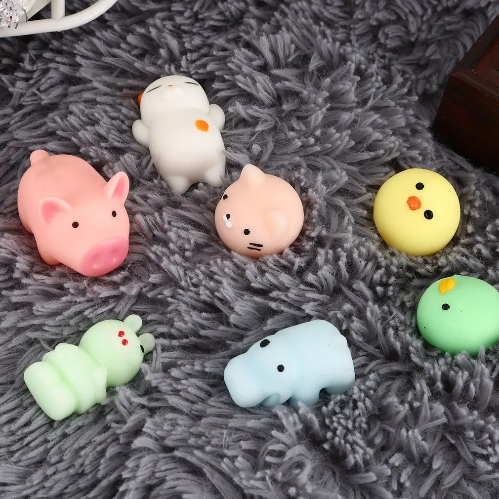 1 шт. мини мягкие игрушки для снятия стресса милые животные дизайн Skuishy Animales панда
