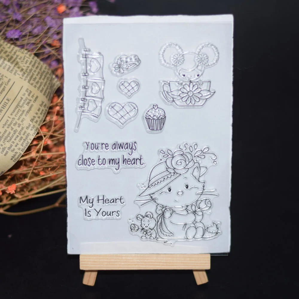 Clear Stamp Inlove DIY Scrapbook Card album Paper Craft Silicon Rubber