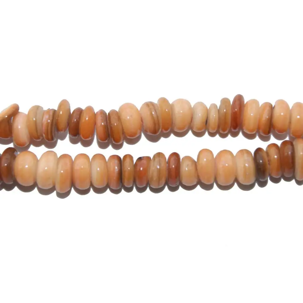 Природный Гравий форма 11 цветов краситель цвет оболочки 5-8 мм камень бусины для самостоятельного изготовления ювелирных изделий браслет ожерелье - Цвет: Orange