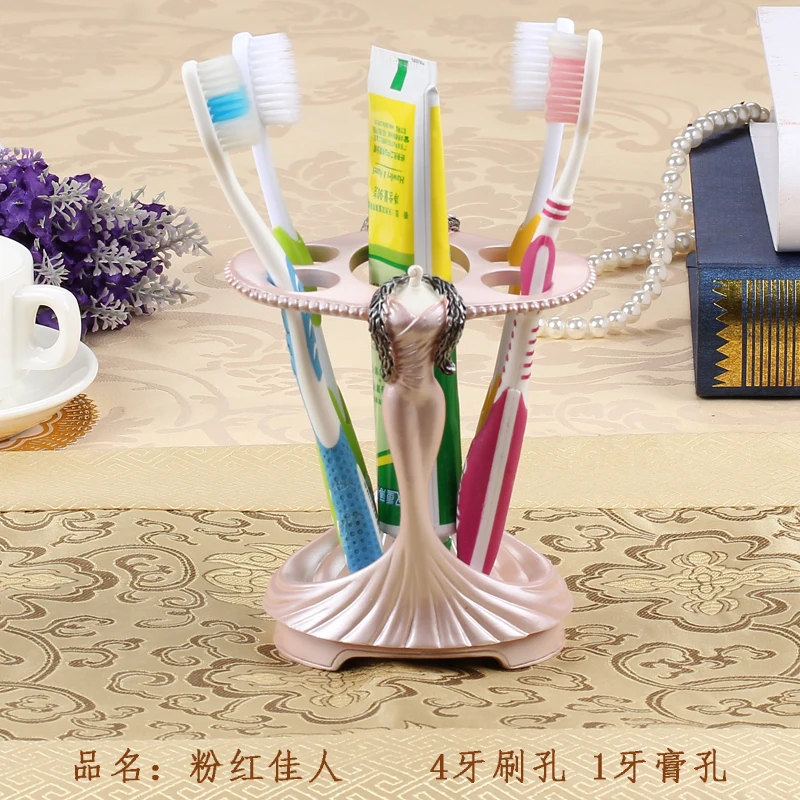 NEWYEARNEW 1 piece Creative Resin Toothbrush Rack Cylinder Bathroom