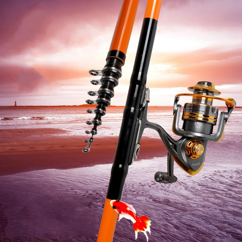 

2pcs Sea Stream Super Hard Rock Fishing Rod Ultra Light Portable Taiwan Fishing Rod High Carbon Telescopic Fishing Hand Rod