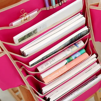 

Multifunctional Student Learning Hanging Book Bag Desk Organizers Artifact Magazine Holder Creative Oxford Cloth Book Storage