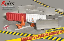 RealTS Meng Model 1 35 SPS 012 CON CRETE PLASTIC BARRIER SET plastic model kit