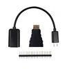 Kit de adaptador Raspberry Pi Zero 3 en 1, Cable microusb, miniadaptador compatible con HDMI y cabezal GPIO para Raspberry Pi Zero W 1,3 ► Foto 1/6