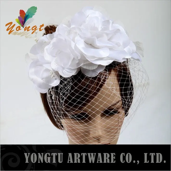Free EMS shipping ! HOT sinamay fascinator in SPECIAL shape with Mesh edges Noble and mysterious hat can custom colors | Аксессуары для