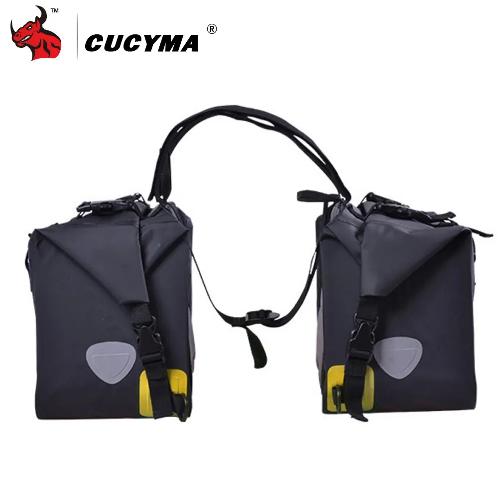 Сумка для мотоцикла cucycle 50L водонепроницаемые седельные сумки мотогонок дорожные