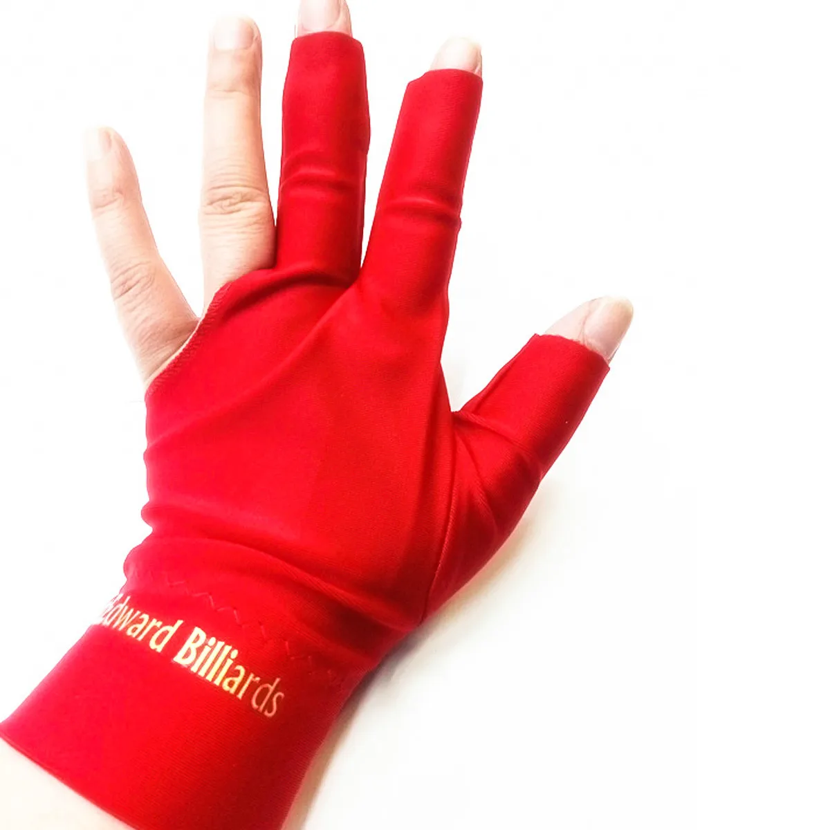 Professional Elastic Spandex Spandex Snooker Billiard Cue Glove Pool Left Hand Open Three Finger Accessory Fitness Accessories - Цвет: red