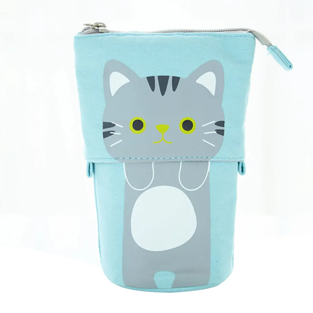 

Zipper Holder Stationery Pencil Case Pen Box Retractable School Multifunctional Cute for Girls Boys