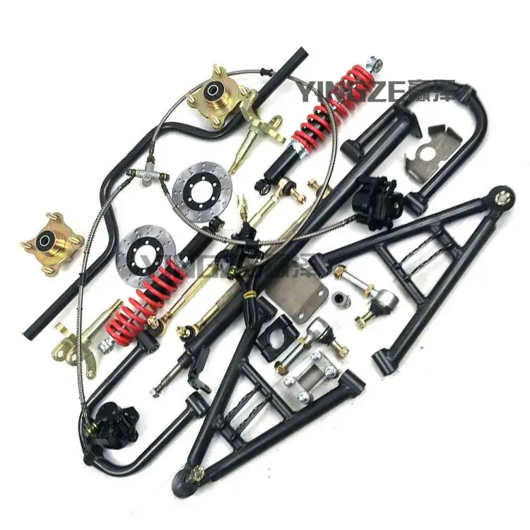 

Go Kart Karting ATV UTV Buggy Foot Disc Brake Front Swingarms Knuckles 110/10MM Flanges With Steering Handlebar