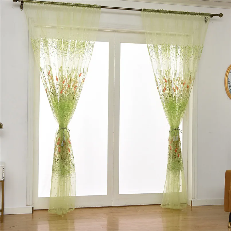Leaves Sheer Curtain (8)