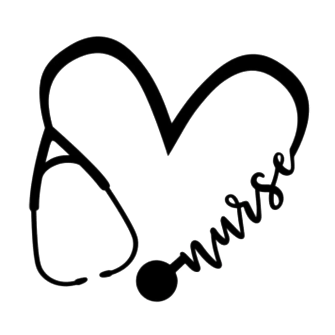 

nurse heart sticker vinyl decal for car and others Accessories Motorcycle Helmet Car Styling Car Sticker