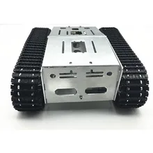 4wd алюминиевый сплав Танк умный гусеничный Роботизированный шасси для DIY RC робот Игрушечная машина