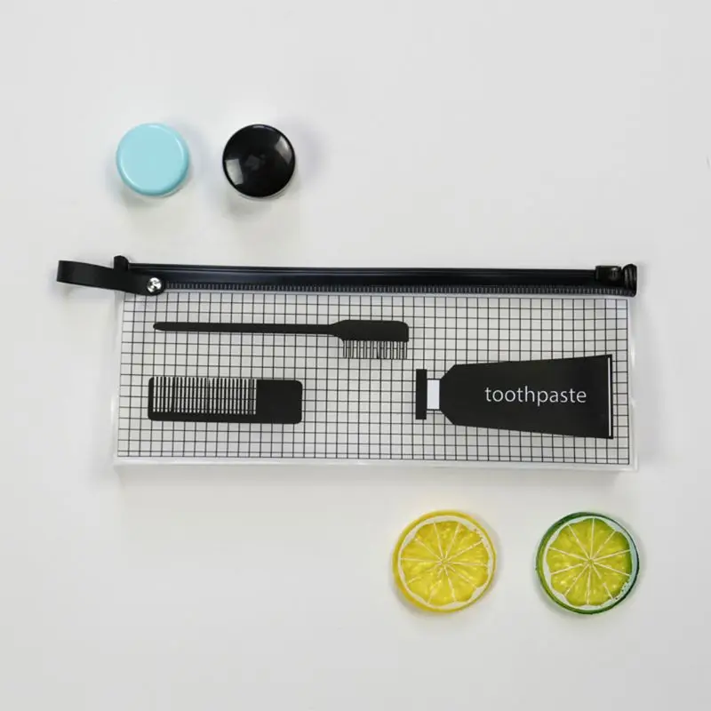 

Portable Women Transparent Pencil Case Makeup Holder Pouch Lady Girls Multifunction Cosmetic Bag Storage Organizer Handbag