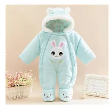 New child Child Ladies Clothes Cotton Winter Boy Rompers Cartoon Toddler Garments Cute Rabbit Down Snowsuit Infants Jumpsuits B007