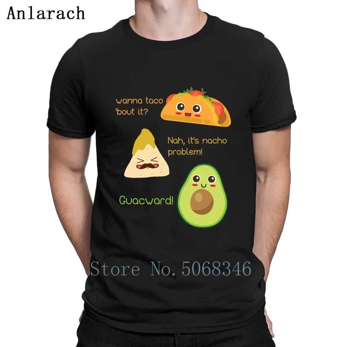 Хлопковая футболка want Taco boot It Nacho Problem забавная с авокадо хлопковый костюм