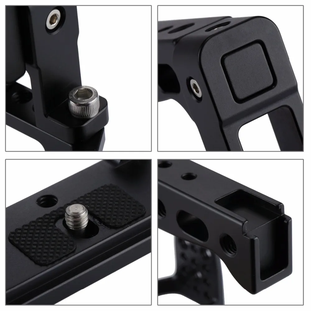 PULUZ клетка для камеры Ручка Стабилизатор Neewer алюминиевый устойчивый к коррозии и прочный клетка для камеры для sony A6300/A6000(черный