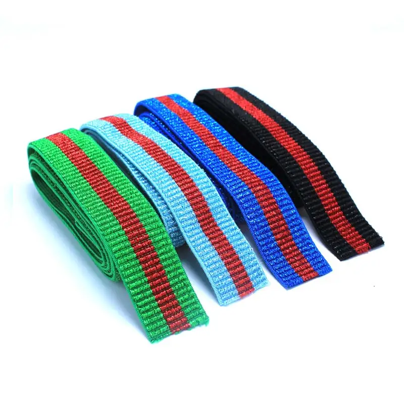 

Fashionwidth 2.5cm Glitter Wide elastic band in Colorful love /sewing clothing accessories / elastic band / rubber band