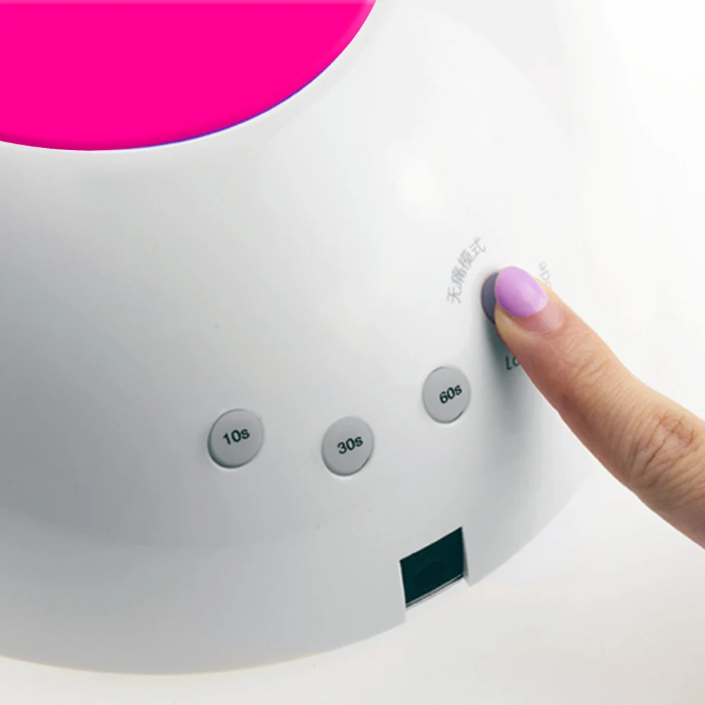 SUNUV SUN2C 48 W lámpara de uñas UV lámpara SUN2 secador de uñas para UVLED Gel de uñas secador de Sensor de infrarrojos con Rose almohadilla de silicona de salón - 5