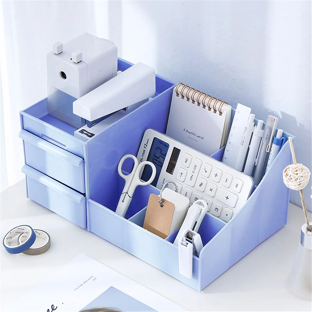 

Cosmetic Storage Box Plastic Drawers Organizer Dressing Table Skin Care Rack House Organizer Container Mobile Phone Sundries 1PC