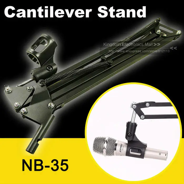 

Free Shipping Desktop Recording Microphone Stand Cantilever Bracket Mic Holder Shock Mount Tool For SM 57 SM57 Beta 57A 58A 87A