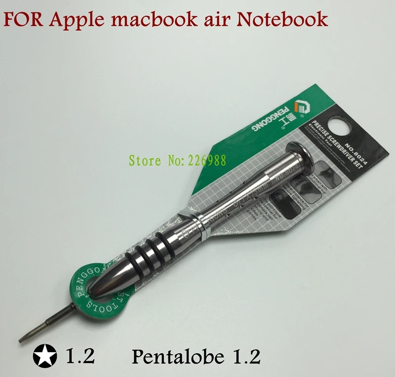 Прецизионный Отвертка 5 точечная Звезда Pentalobe 1 2 Torx отвертка для Apple macbook air notebook