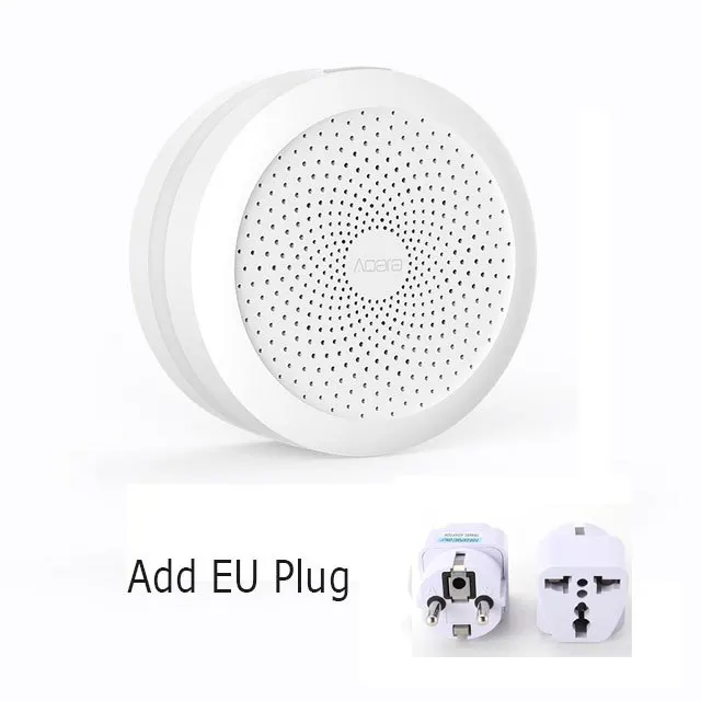 ADD EU PLUG Xiaomi Aqara хаб aqara шлюз с RGB светодиодный ночной Светильник умный рабочий с для Apple Homekit и xiaomi Smart home App - Цвет: ADD EU PLUG