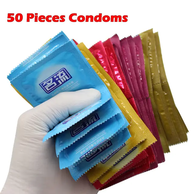 Good Quality 50 Pieces Natural Latex Bulk Condoms For Couples,Adult Sex