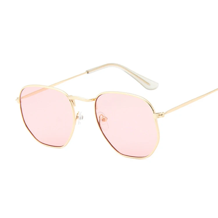 Модные Овальные Солнцезащитные очки для женщин, роскошные очки с металлической оправой, солнцезащитные очки для женщин UV400, Повседневные очки Oculos De Sol - Цвет линз: Jellypink