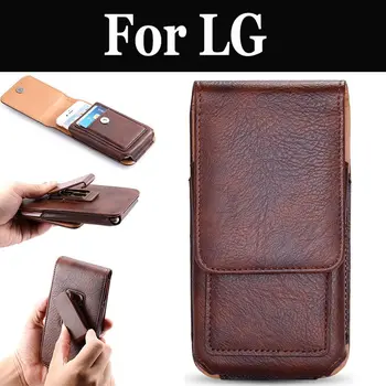 

Leather Phone Holster Case Wallet Card Waist Bag Pouch Belt Clip For LG V20 V30 V30S ThinQ V34 X cam X Power X Power 2 X venture