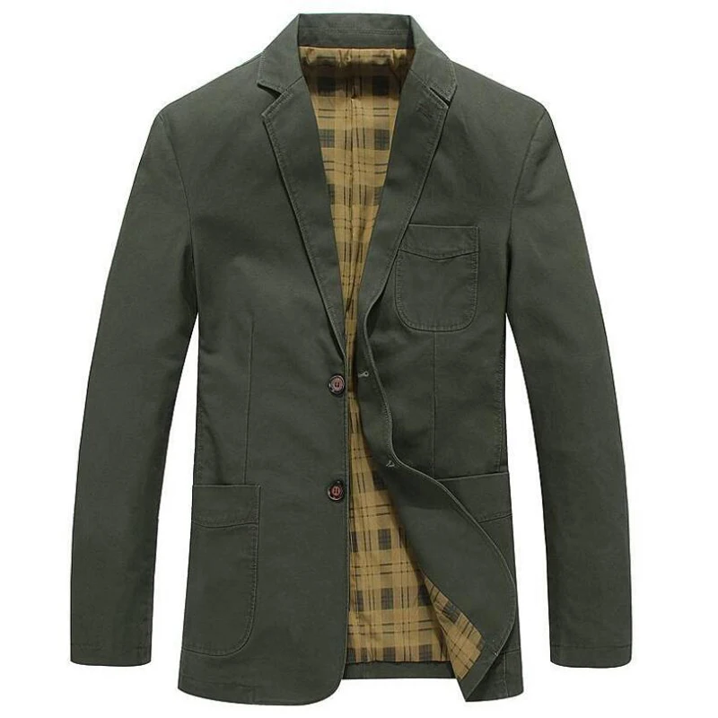

2019 Spring Jacket Men Brand Clothing Business Casual Cotton Turn-down Collar Jacket Coat Male chaqueta hombre Blazer Jacket