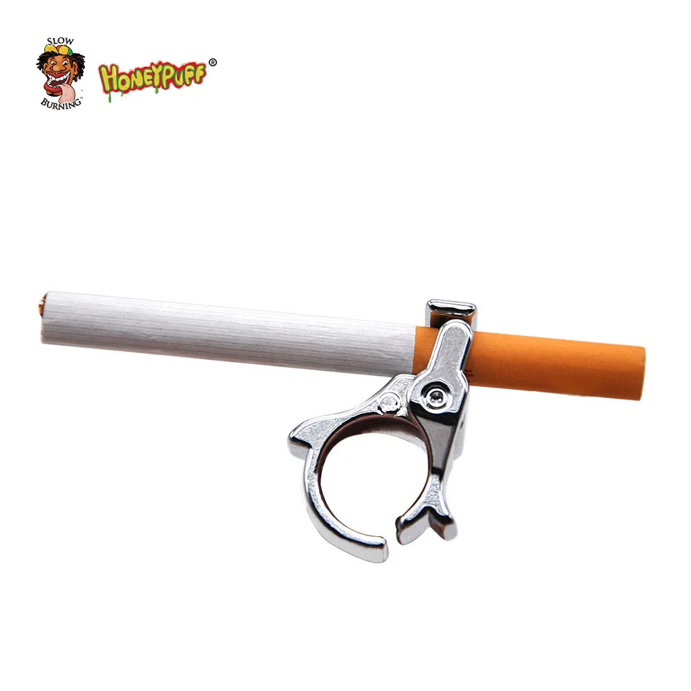 Металлическое кольцо, держатель для сигарет, стойка для рук, сигарета, табак, кольцо для пальцев, держатель для рук, зажим для курения, аксессуары для курения