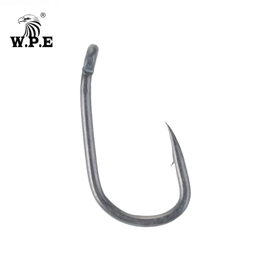 

W.P.E Brand 30pcs/lot TEFLON Coated High Carbon Steel Fishing Hook 4# 6# 8# 10# Barbed Fishhooks Carp Fishing Tackle from Japan