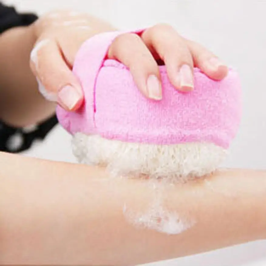 

Natural Loofah Sponge Bath Ball Shower Rub For Whole Body Healthy Massage Brush Exfoliator Bath Tool @A
