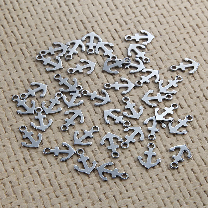 

Pendant Stainless Steel sailboat anchor Bracelet Small Necklace Pendant for DIY jewelry making
