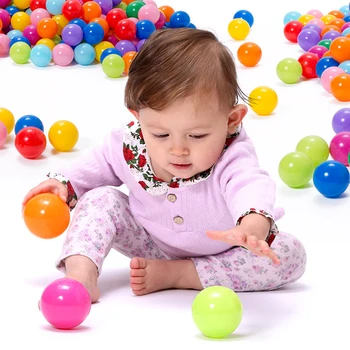

Eco-Friendly Colorful Ball Soft Plastic Ocean Ball Baby Kid Swim Pit Toy Water Pool Ocean Wave Ball Random Color