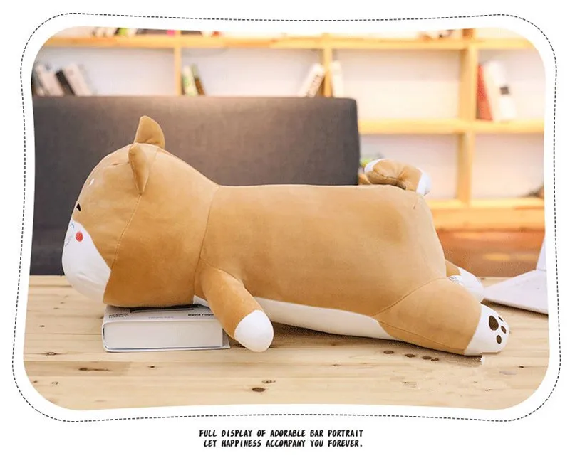 pop lovely soft lying anime corgi plush toy big stuffed cartoon dog pillow toy for boys and gift gift decoration 33inch 85cm DY50084 (10)