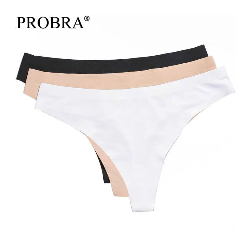 

Seamless Women's G String Thongs Fashion Sexy Spring Cotton Panties Lady Underclothes Intimates Low-Rise Briefs Sterile Lingerie
