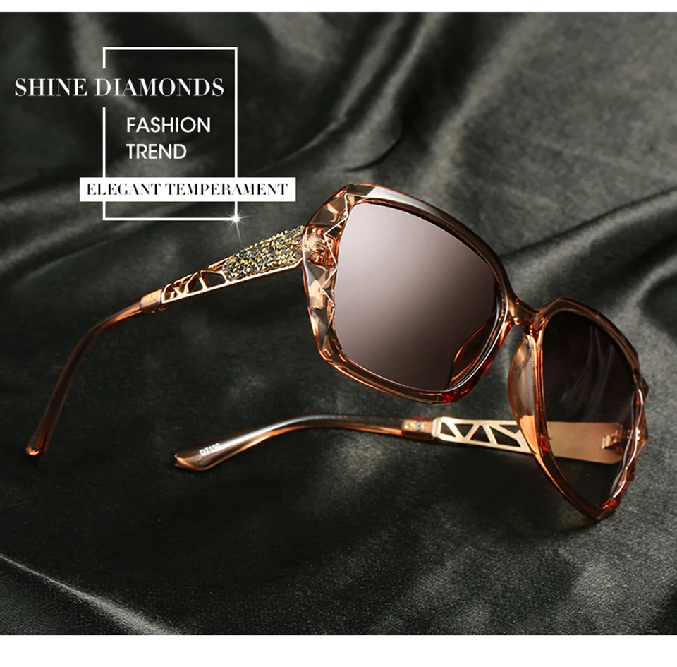 HDCRAFTER модные роскошные женские Поляризованные Солнцезащитные очки женские солнцезащитные очки с коробкой