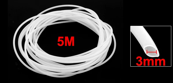 5Meters 3mm ID 4mm OD PTFE Tubing Tube Pipe for 3D Printer RepRap