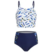 KANCOOLD размера плюс, две части, купальные женские костюмы, топ с высокой талией, комплект нижнего белья, Летний Пляжный Купальник для женщин