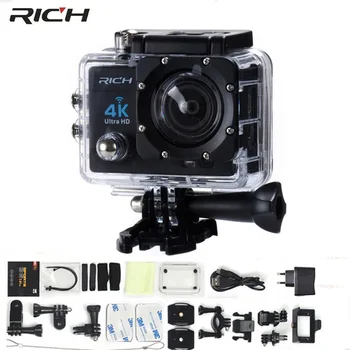 

wholesale Free DHL Action Camera 4K WIFI 170 HD Wide Angle Lens Full HD 1080P 8MP Waterproof 30M Combo Ultra Sport Camera