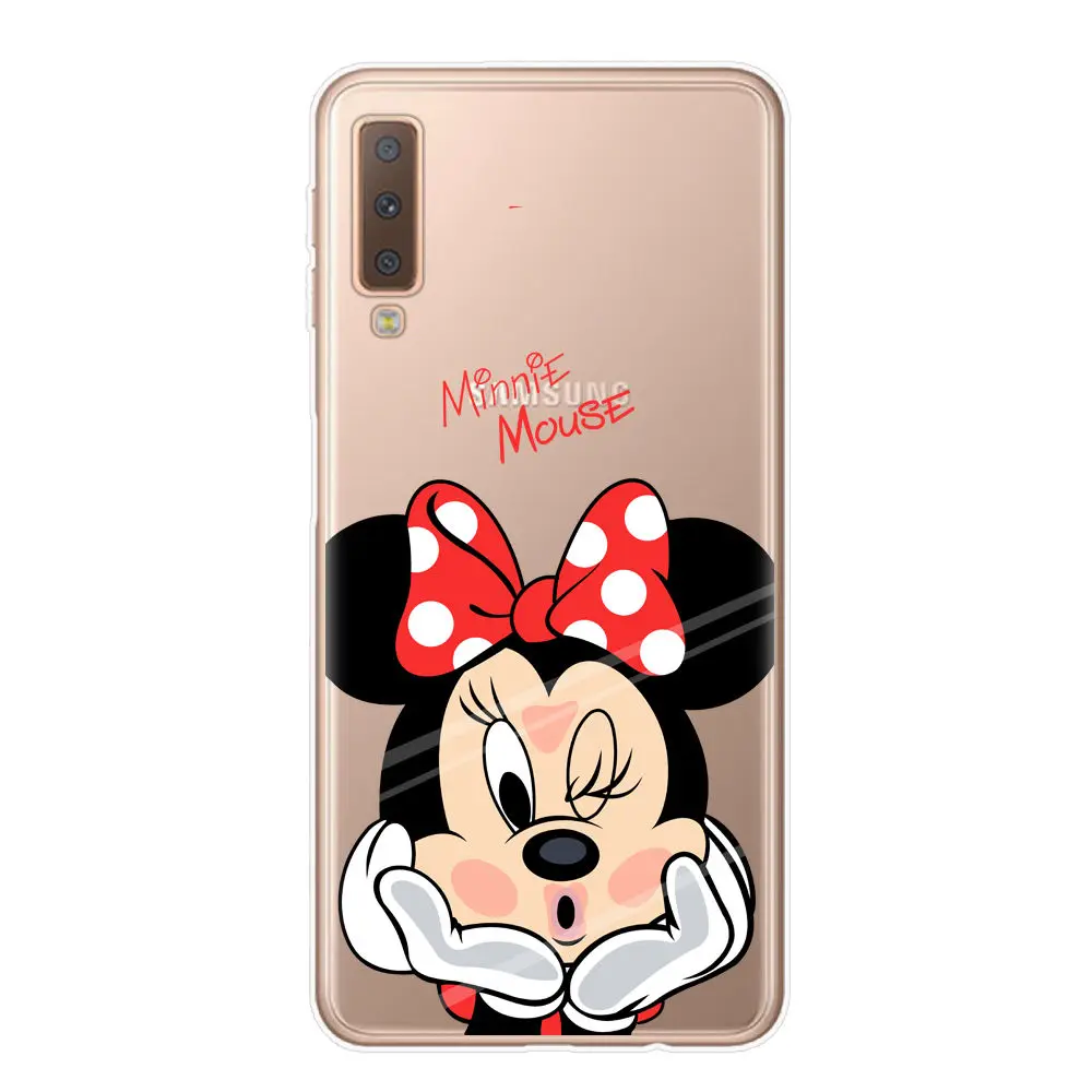 Coque Minnie для samsung S10 чехол для Galaxy S10 Lite S10 e Funda чехол для samsung S7 edge A7 S 10 S8 S9 Plus чехол s - Цвет: Оранжевый