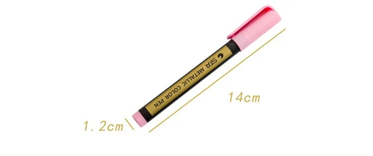 STA 10 шт./лот металлический маркер ручка для письма и украшения Скрапбукинг чернила на водной основе школьный рисунок товары для рукоделия